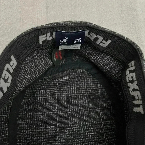 [L/XL]Kangol  Textured Flexfit Wool/ Nylon Blend Motley Tweed Army Hat - Picture 5 of 10